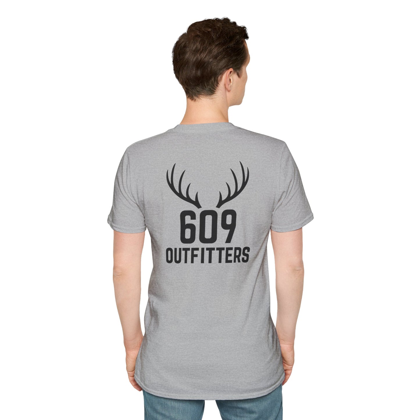 Contemporary Tee | Classic Antler Logo on Gray