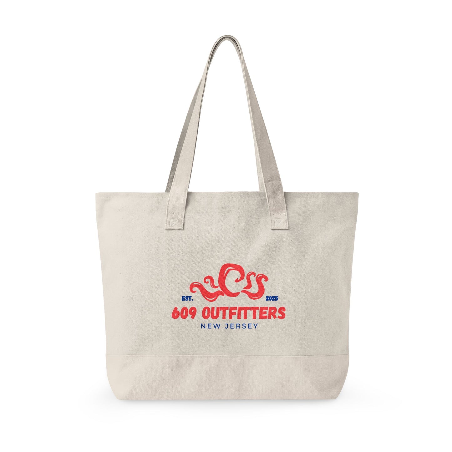Canvas Tote Bag | 609 Outfitters Octopus Zippered Beach Tote