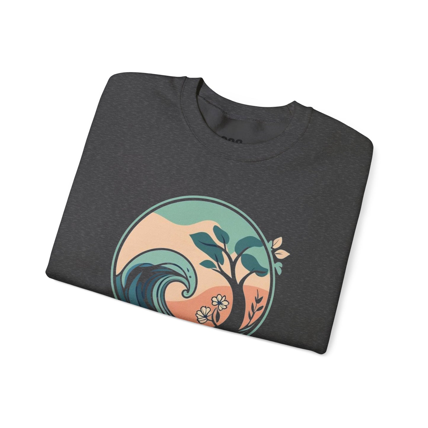 Women's Floral Wave Crewneck Sweatshirt