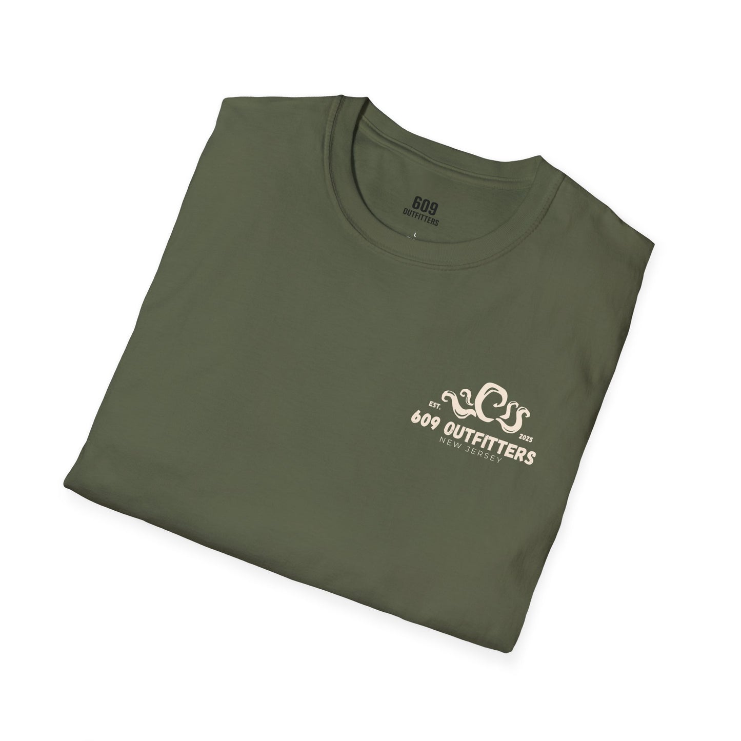 Contemporary Tee | Mens Sea Creature Logo Olive