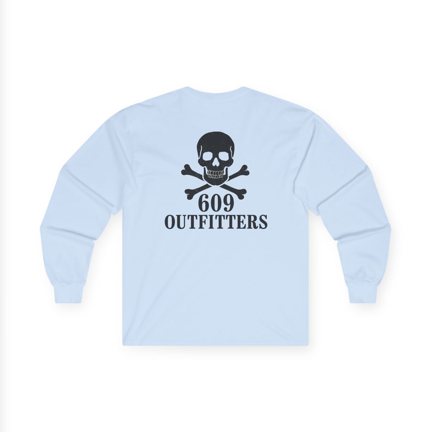 Men's Classic Skull and Bones Long Sleeve Tee