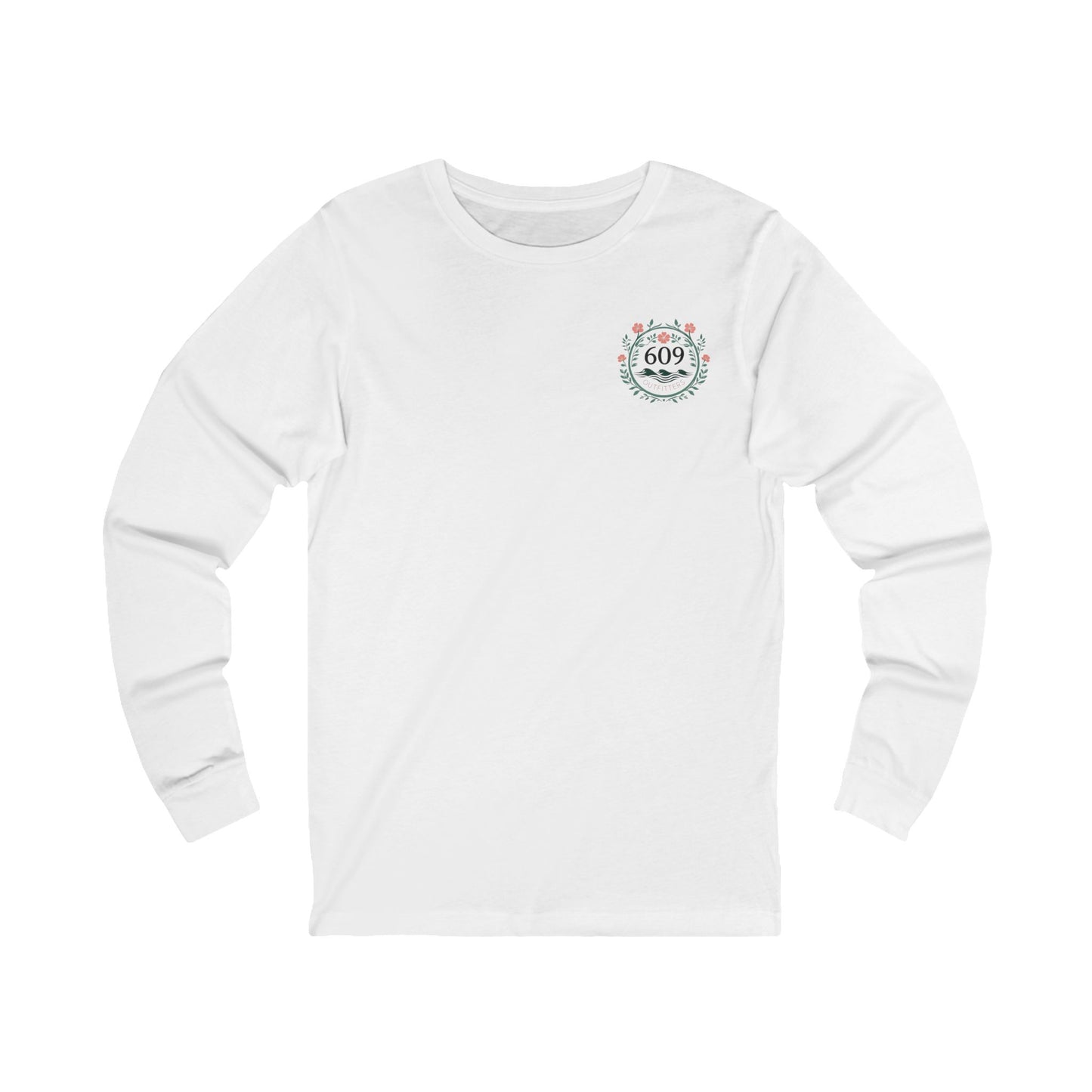 Women's Long Sleeve Tee | Flowers and Waves