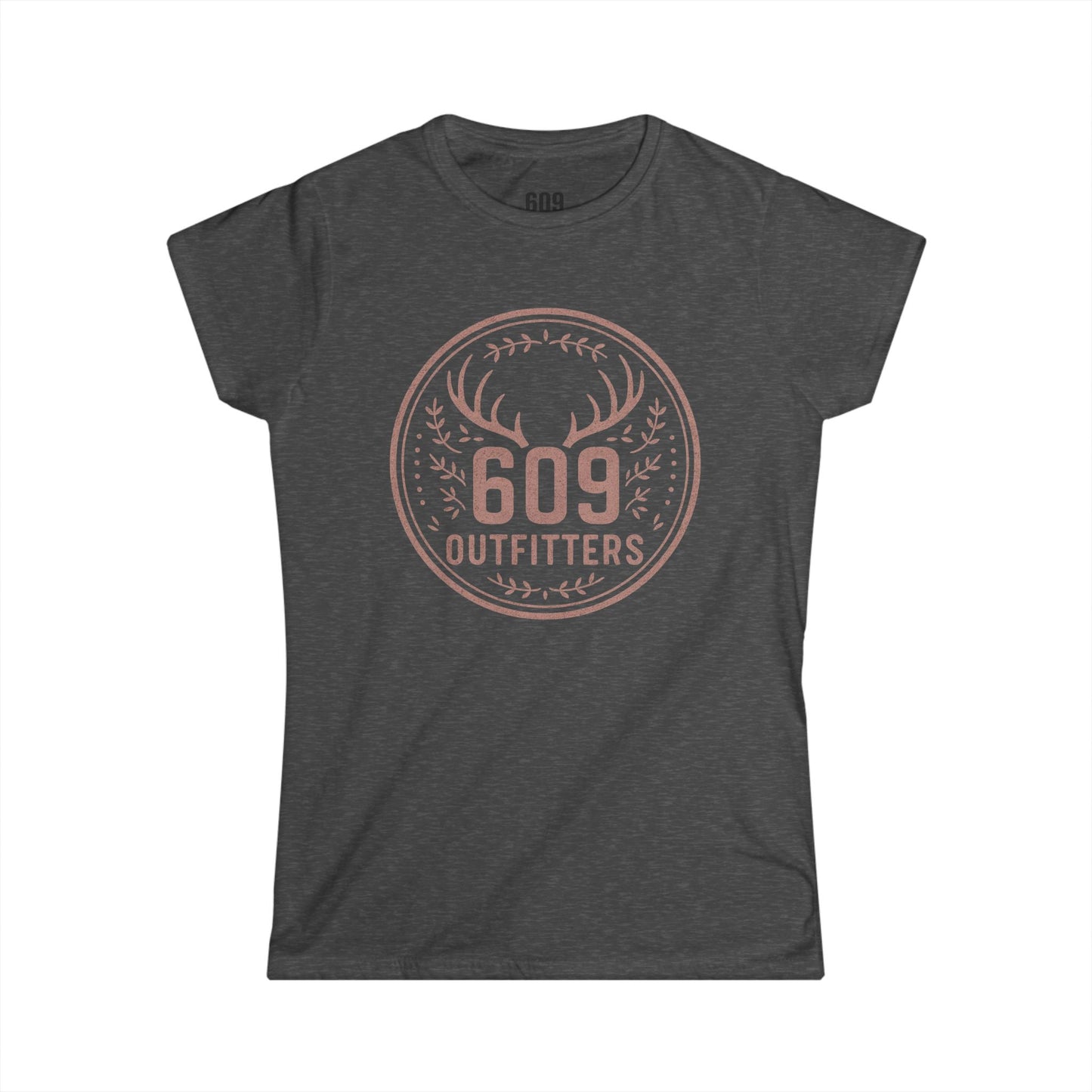 Women's Soft Tee | Deer Badge with Vine Logo | Everyday Wear