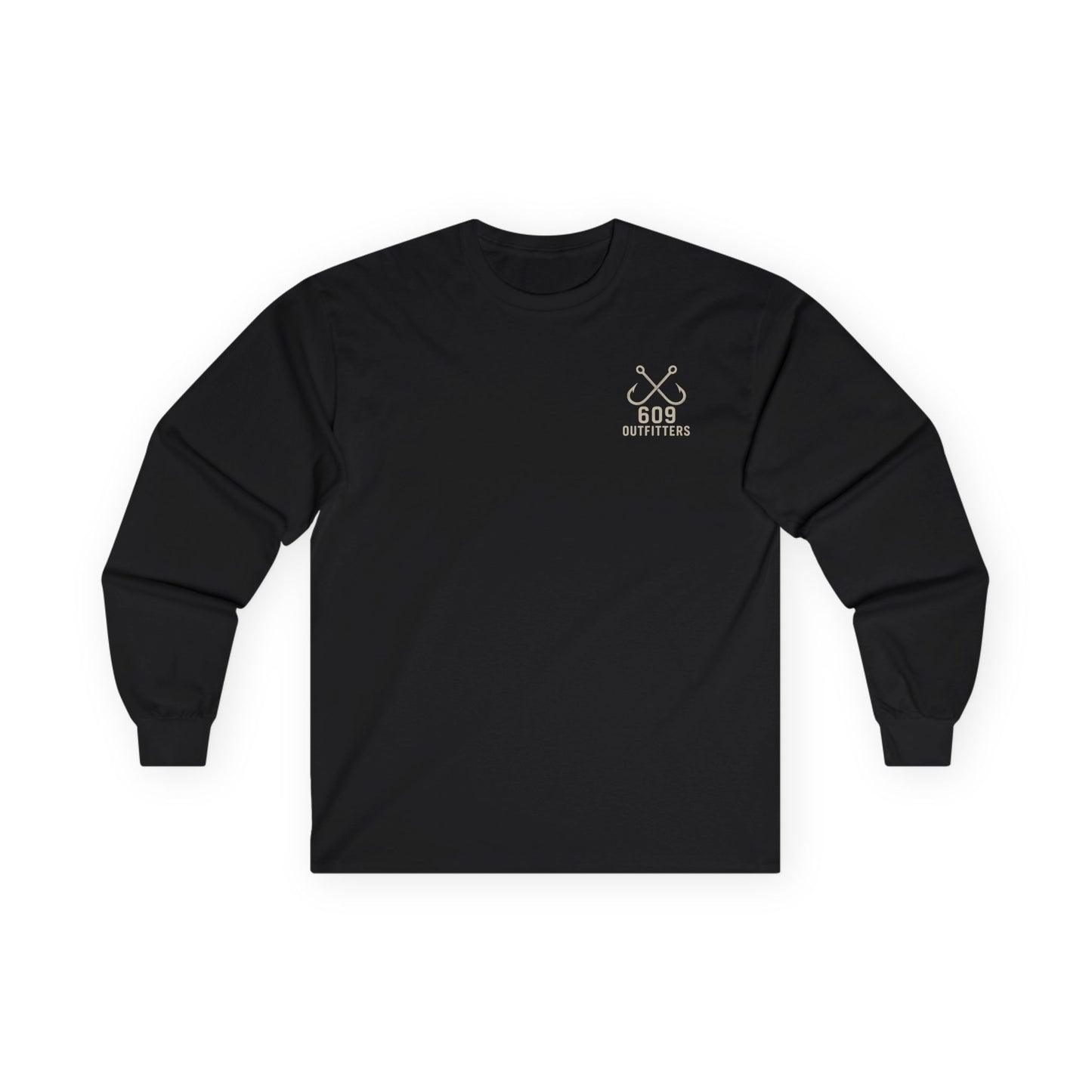 Men's Classic Double Hook Logo Long Sleeve Tee