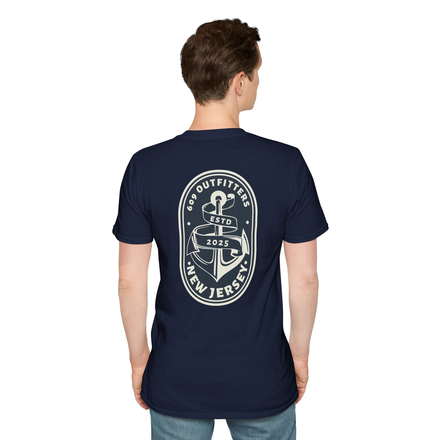 Contemporary Tee | Mens New Jersey Anchor Logo Navy