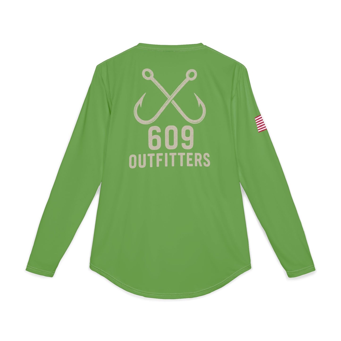 609 Classic Double Hook Logo | Long Sleeve UV Sun Protection Top Royal Green