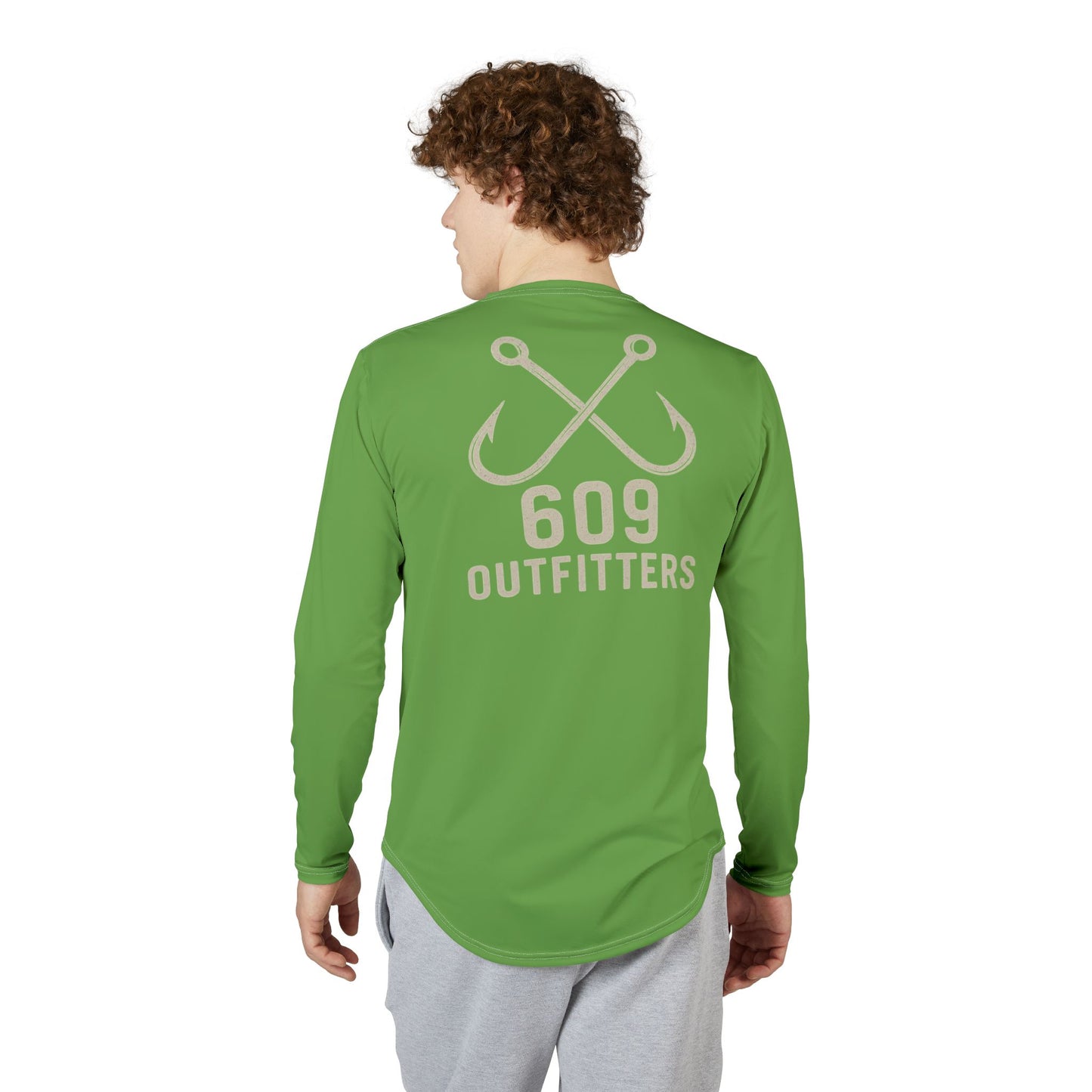 609 Classic Double Hook Logo | Long Sleeve UV Sun Protection Top Royal Green