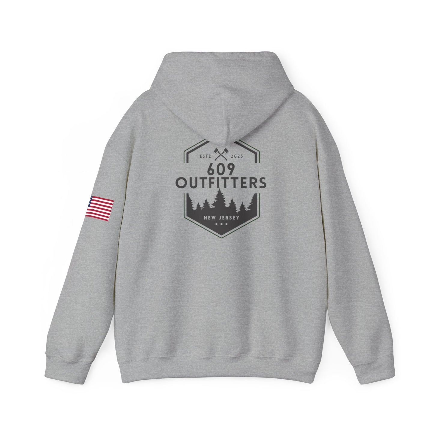 Limited Edition Outdoor Adventure Hoodie | 609 Pine Barrens Gray