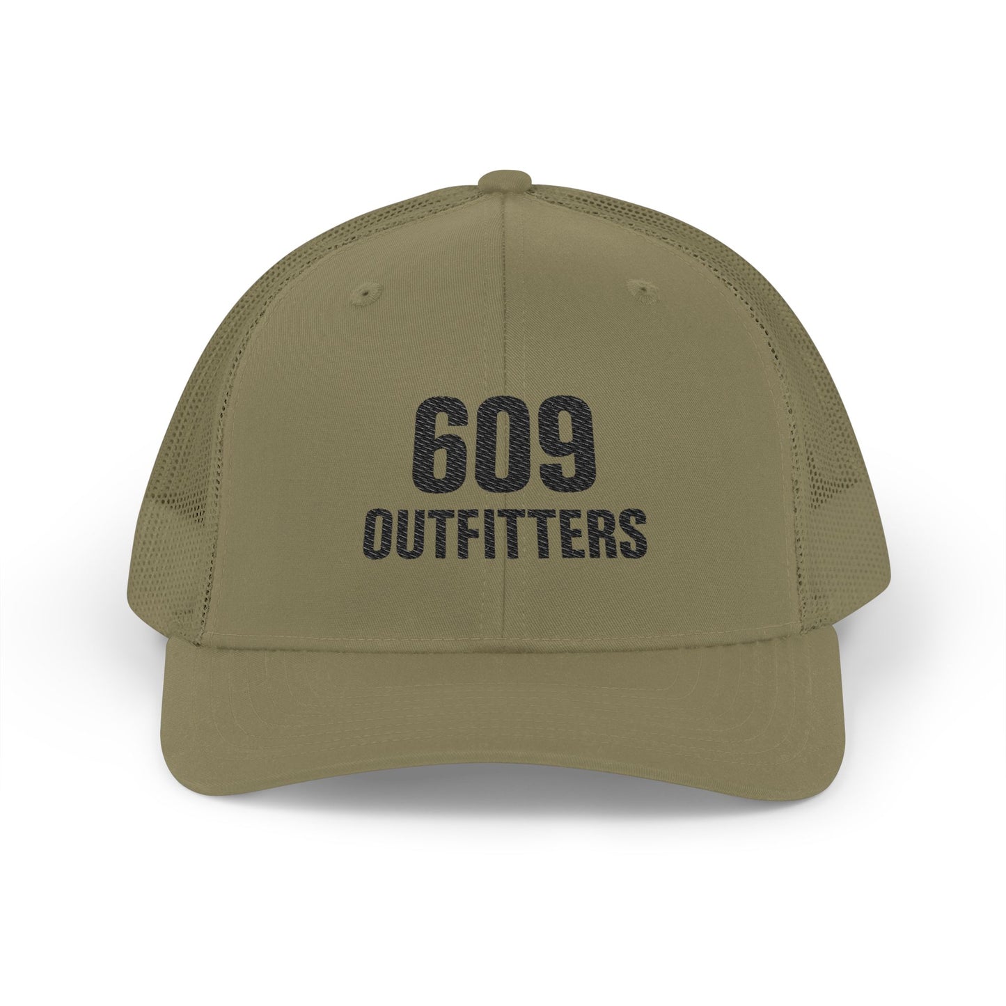 609 Outfitters Embroidered Logo Snapback Trucker Cap