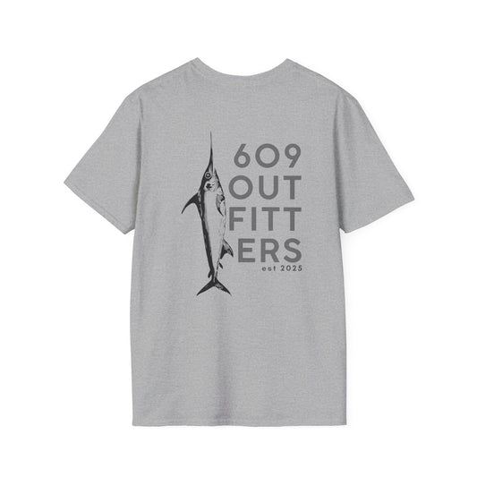 Contemporary Tee | Mens Swordfish Logo Gray