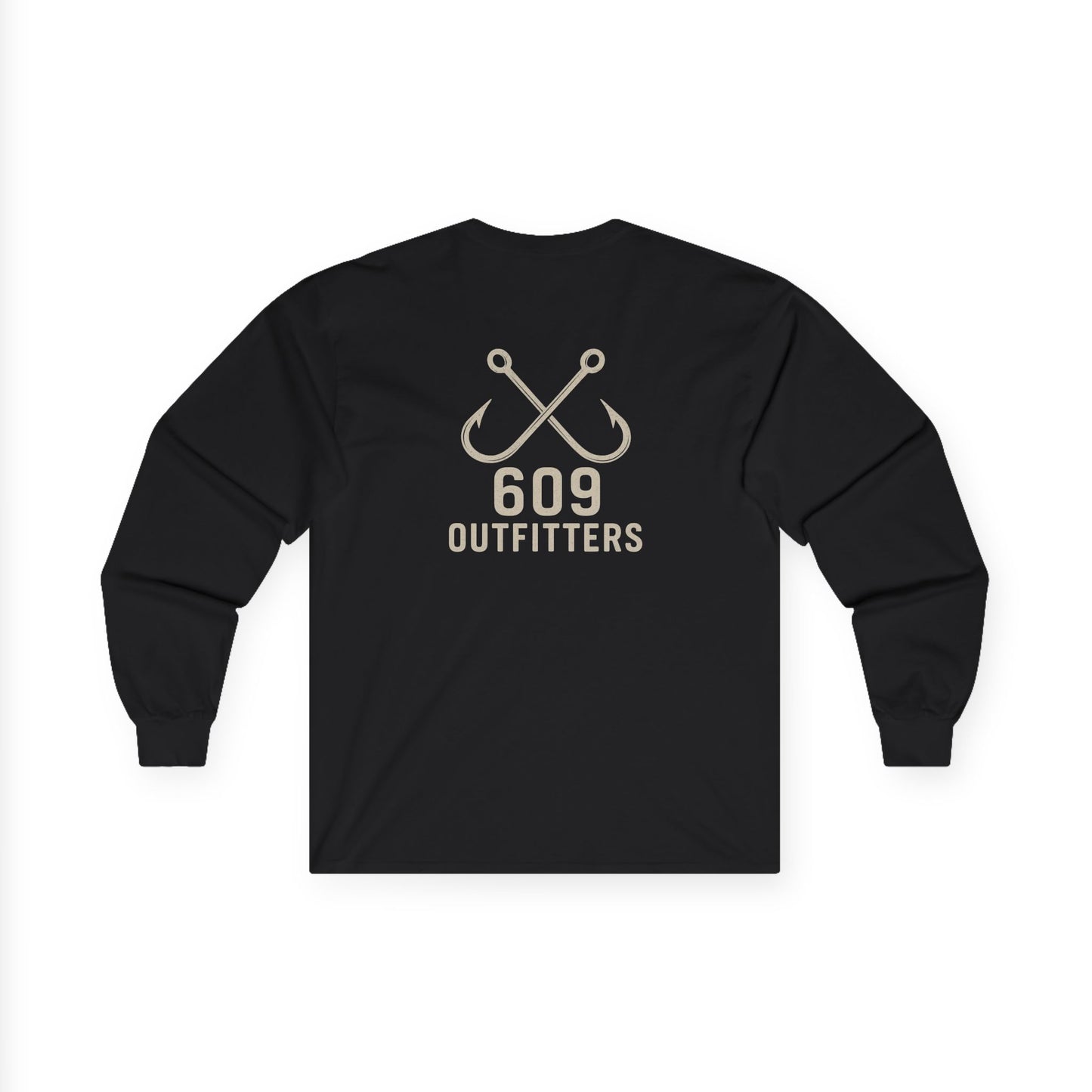 Men's Classic Double Hook Logo Long Sleeve Tee