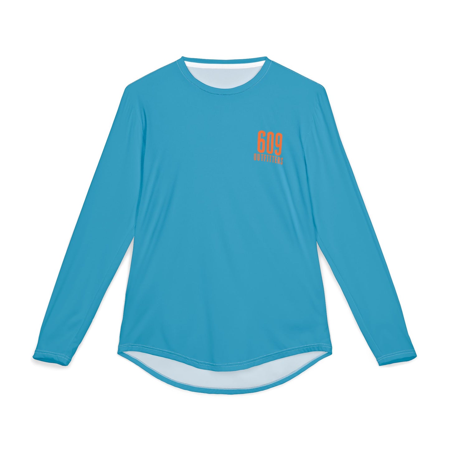 609 Locals Fishing Logo | Long Sleeve UV Sun Protection Top Turquoise