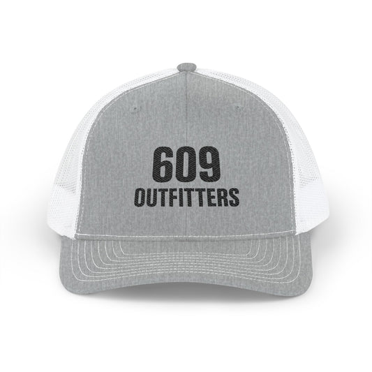609 Outfitters Embroidered Logo Snapback Trucker Cap