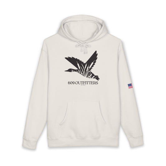 609 Outfitters Waterfowl Logo | Bone White Heavy Blend Pullover