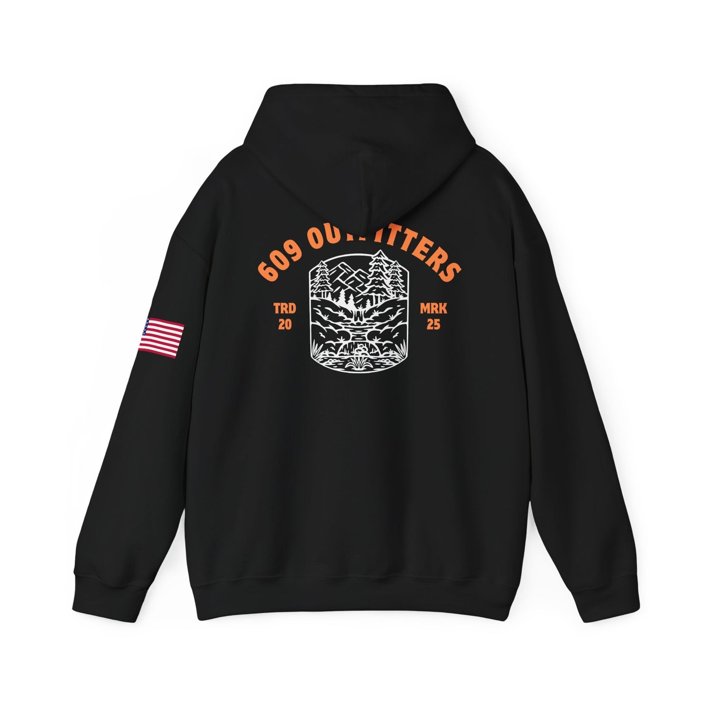 Limited Edition Outdoor Adventure Hoodie | 609 Adventure Logo Black