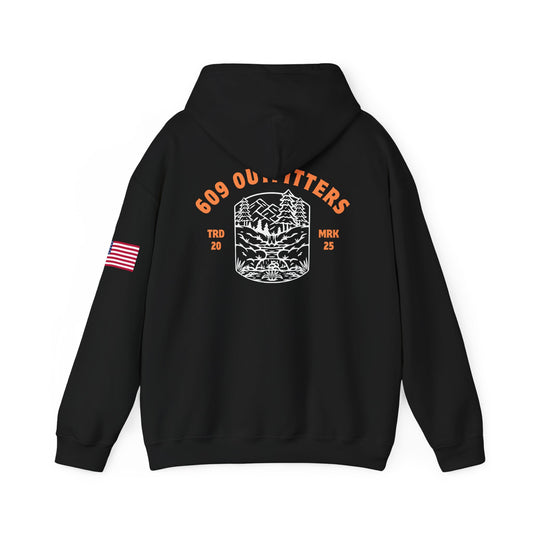 Limited Edition Outdoor Adventure Hoodie | 609 Adventure Logo Black
