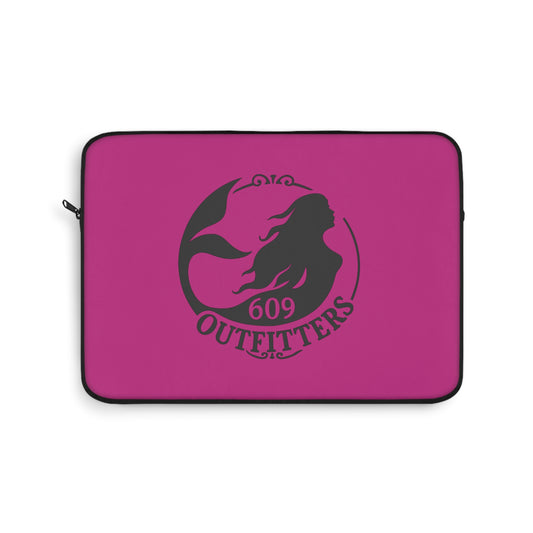 609 Outfitters Pink Laptop Sleeve | Mermaid Logo
