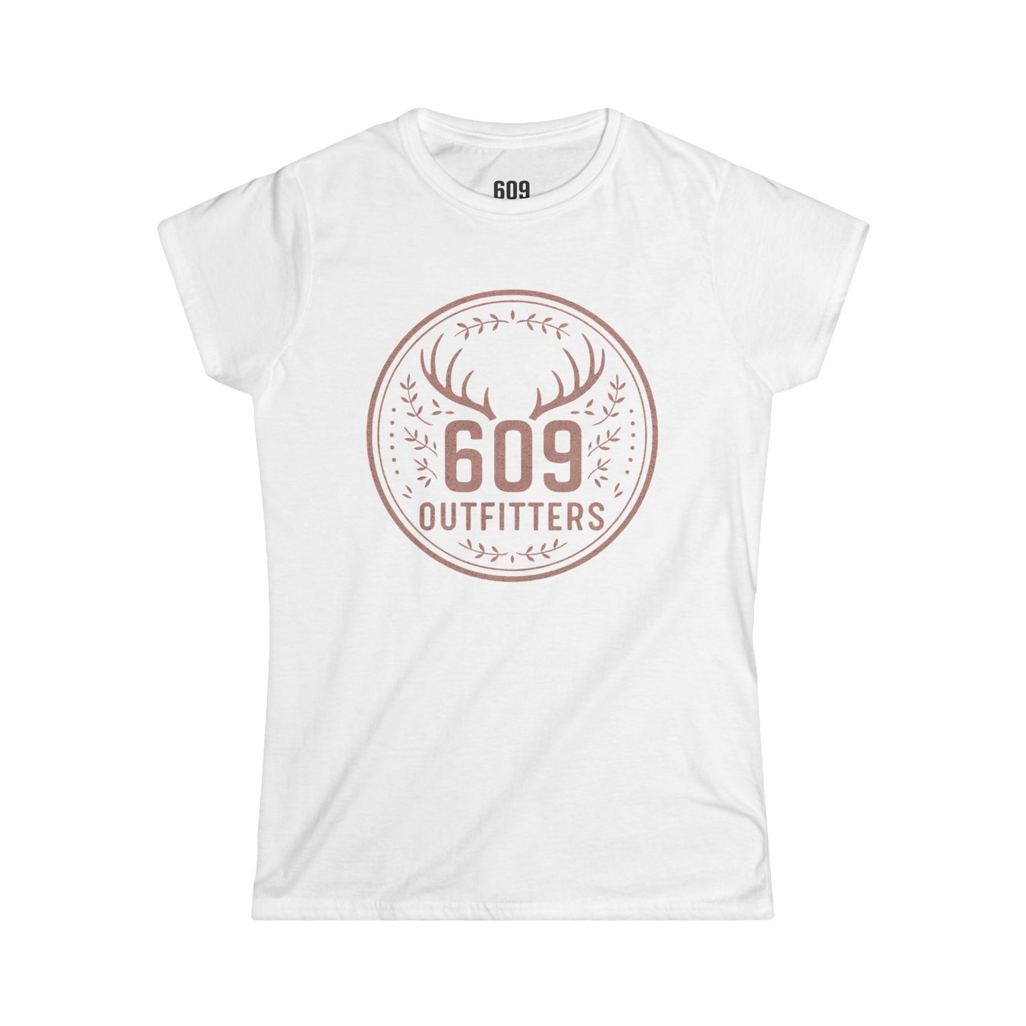 Women's Soft Tee | Deer Badge with Vine Logo | Everyday Wear