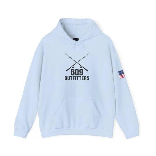 Outdoor Adventure Hoodie | Classic Fishing Rod Logo