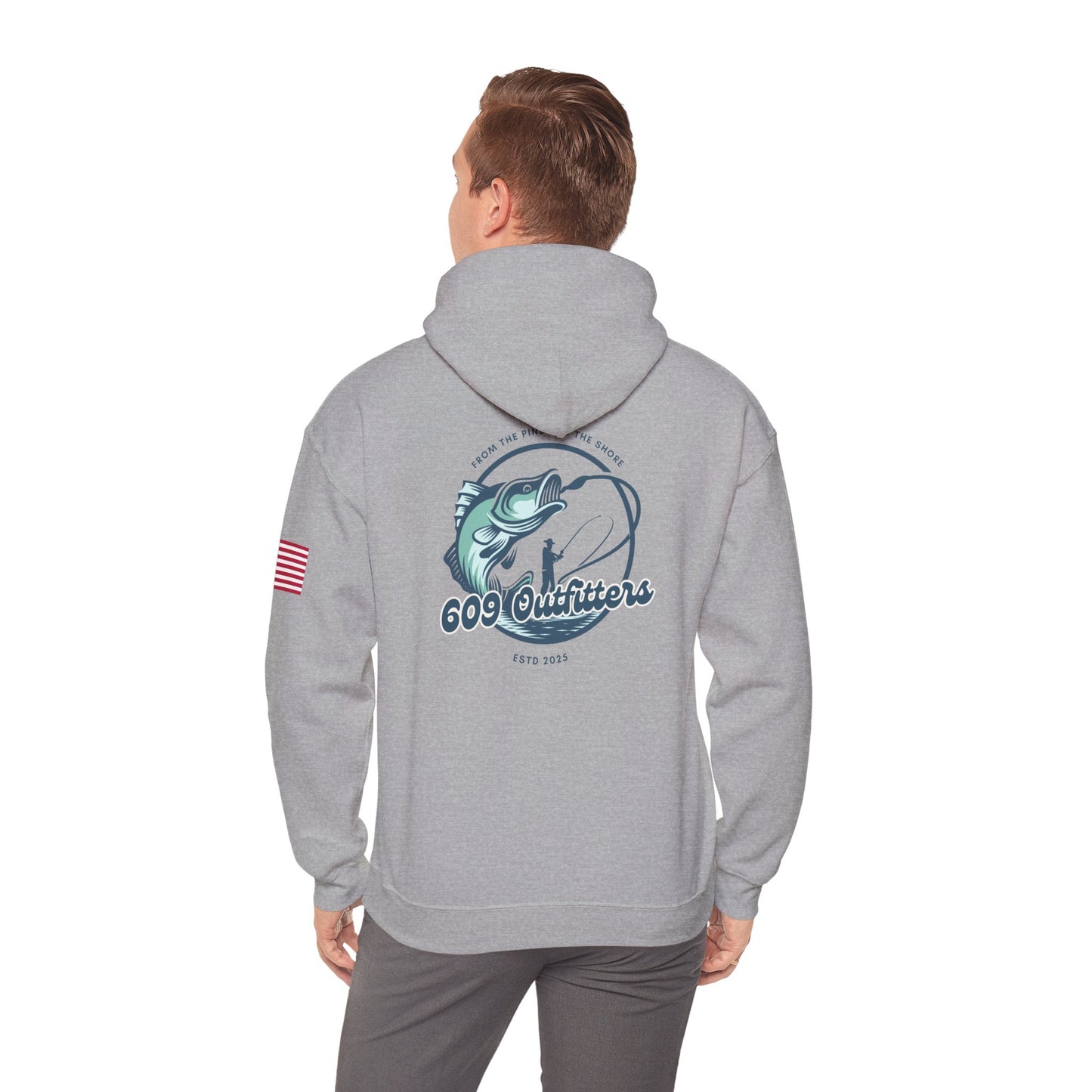Limited Edition Outdoor Adventure Hoodie | 609 Baiting Lines Gray