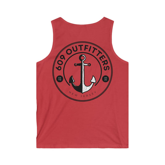 609 Outfitters New Jersey Nautical Muscle Tee | Red