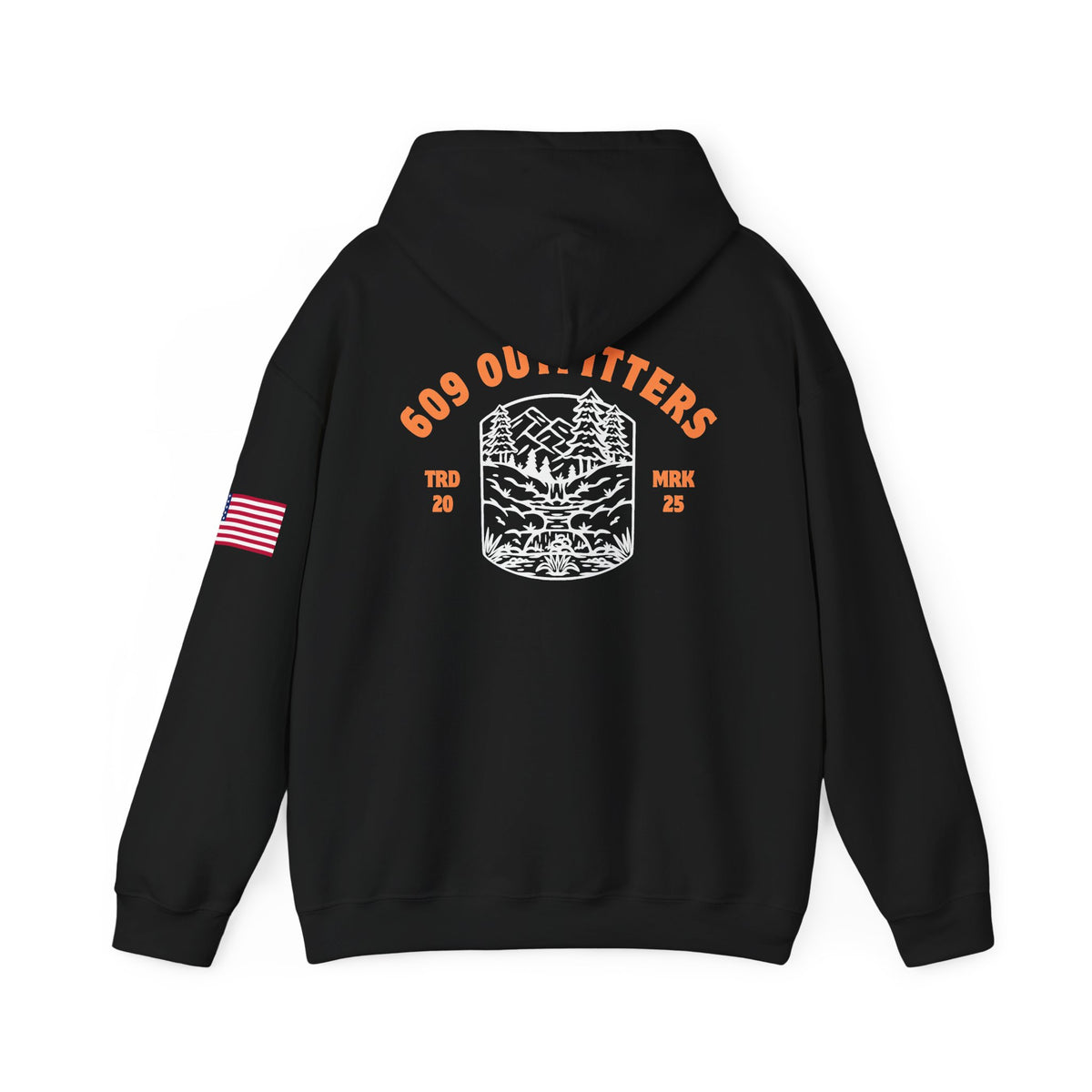 Outdoor Adventure Hoodie | 609 Adventure Logo Black