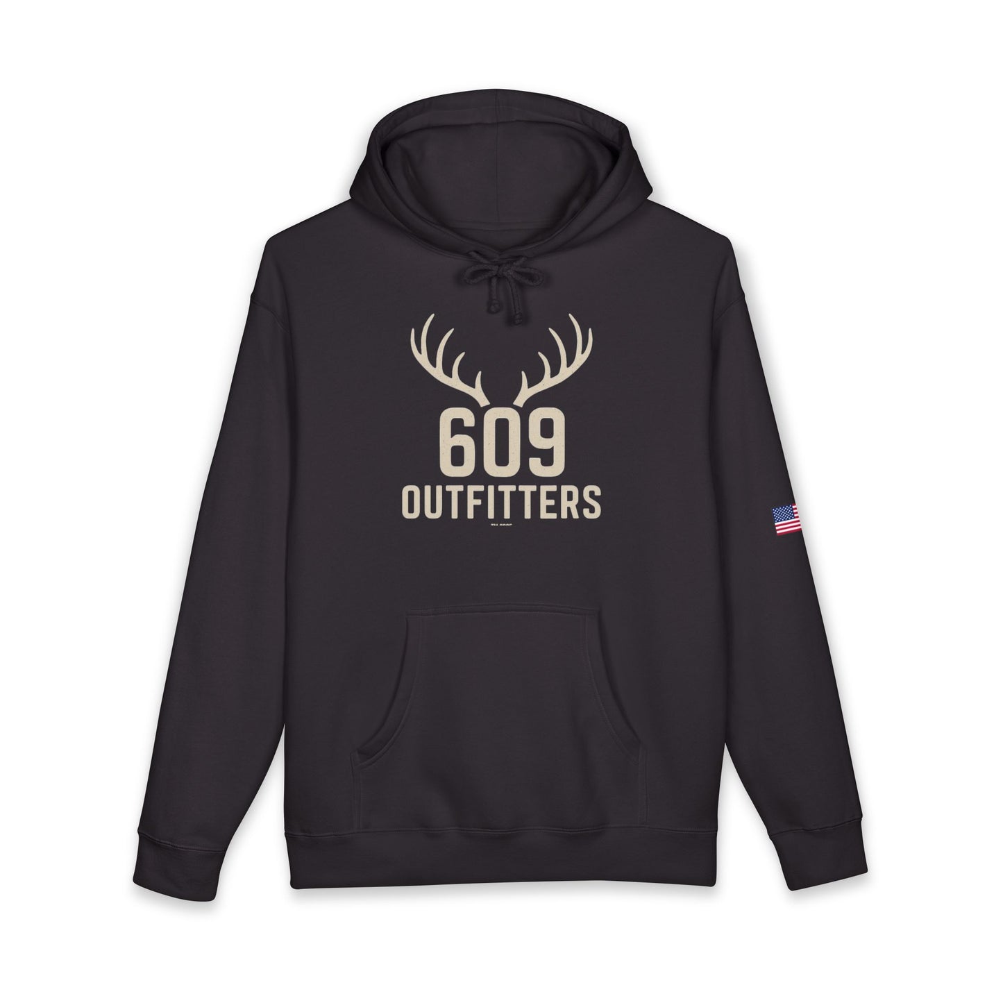609 Outfitters Classic Antler Logo | Black Heavy Blend Pullover