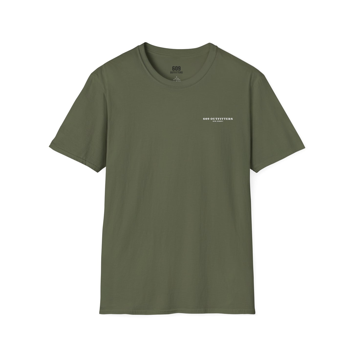 Contemporary Tee | Mens 609 Pines to Shore Logo Olive