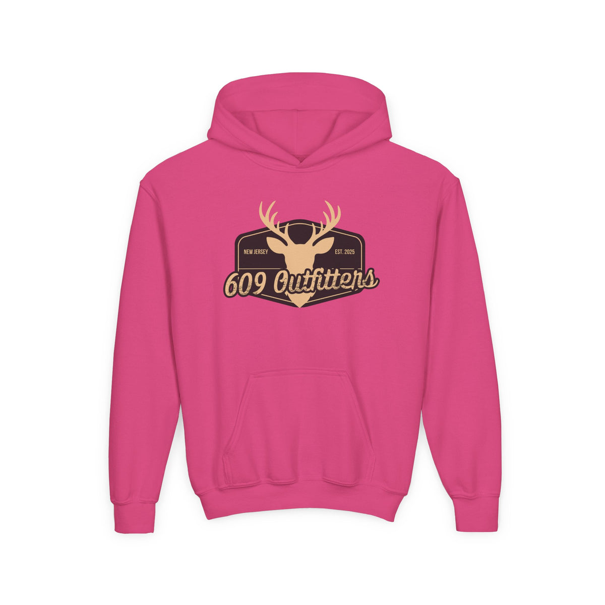 609 Outfitters Youth Heavy Blend Buck Season Logo Hooded Sweatshirt