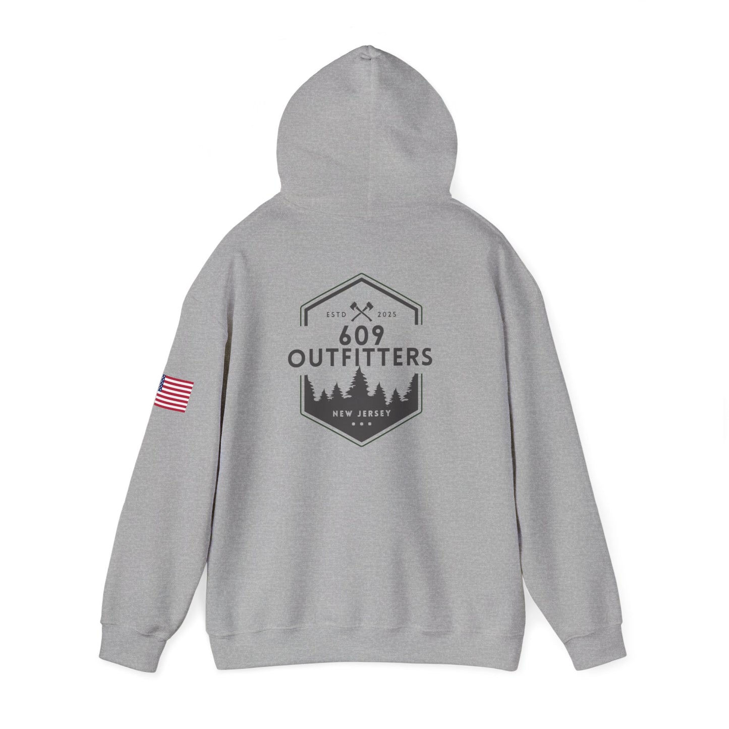 Limited Edition Outdoor Adventure Hoodie | 609 Pine Barrens Gray