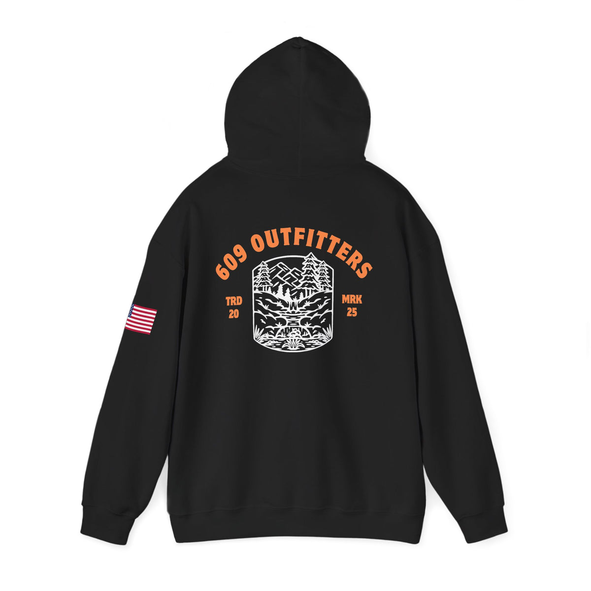 Outdoor Adventure Hoodie | 609 Adventure Logo Black