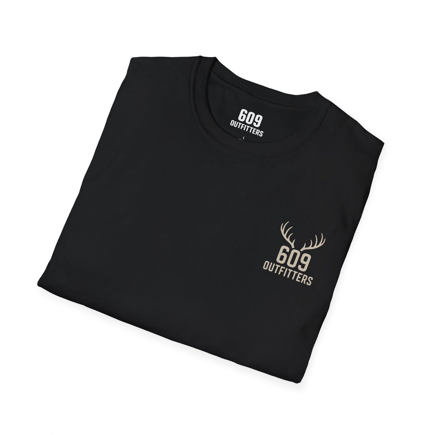Contemporary Tee | Classic Antler Logo on Black
