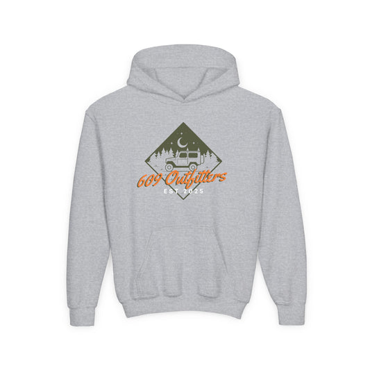 609 Outfitters Youth Heavy Blend Under The Stars Logo Hooded Sweatshirt