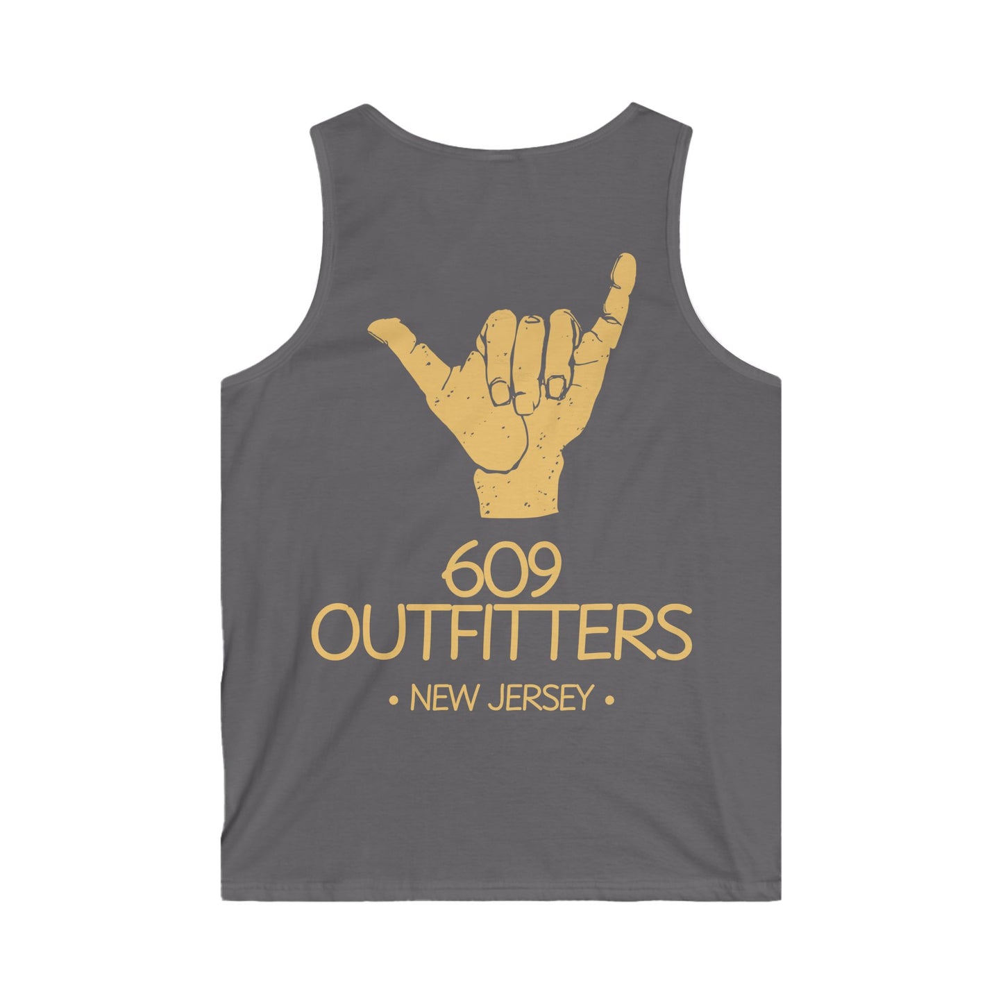 609 Outfitters New Jersey | Gray and Yellow Shaka Tank