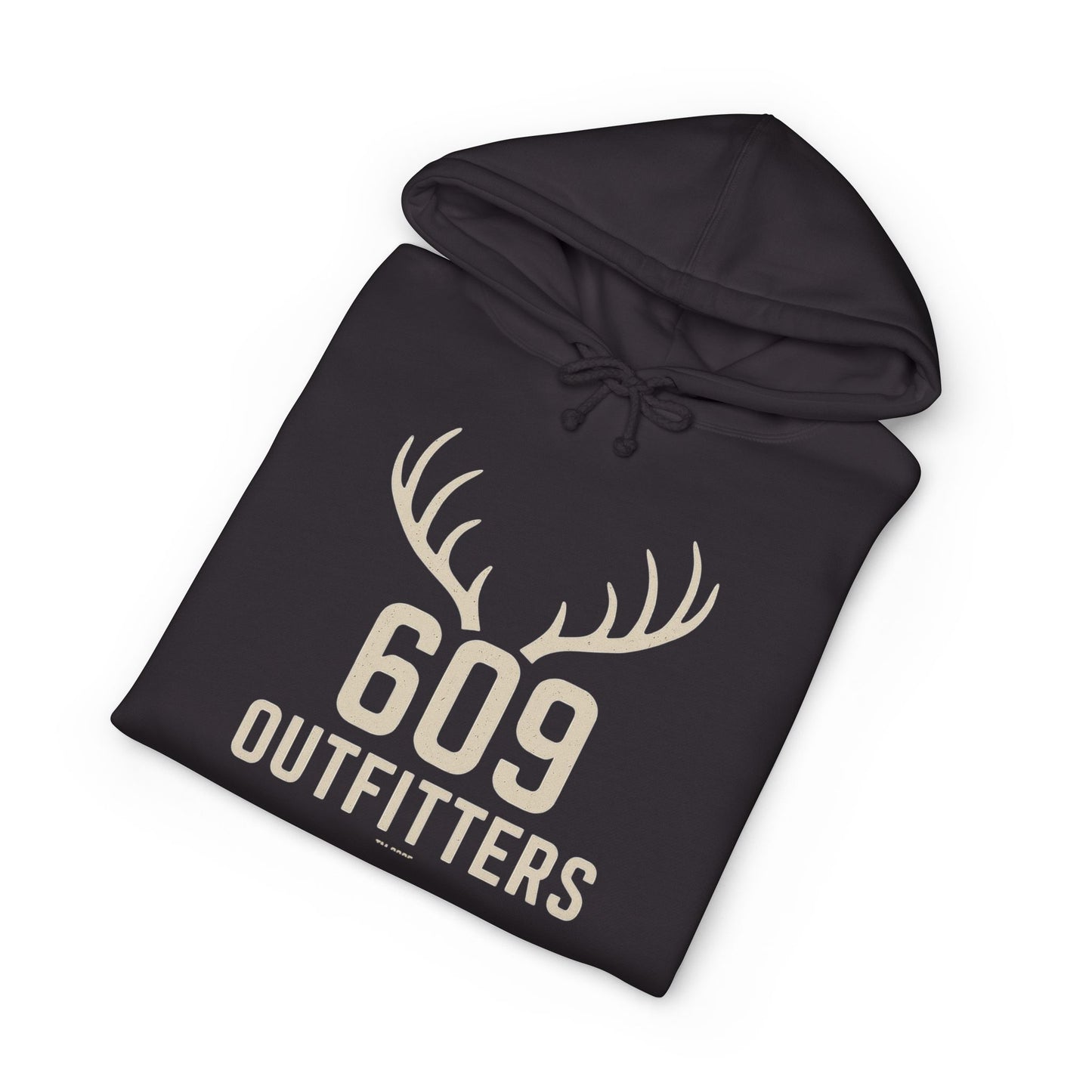 609 Outfitters Classic Antler Logo | Black Heavy Blend Pullover