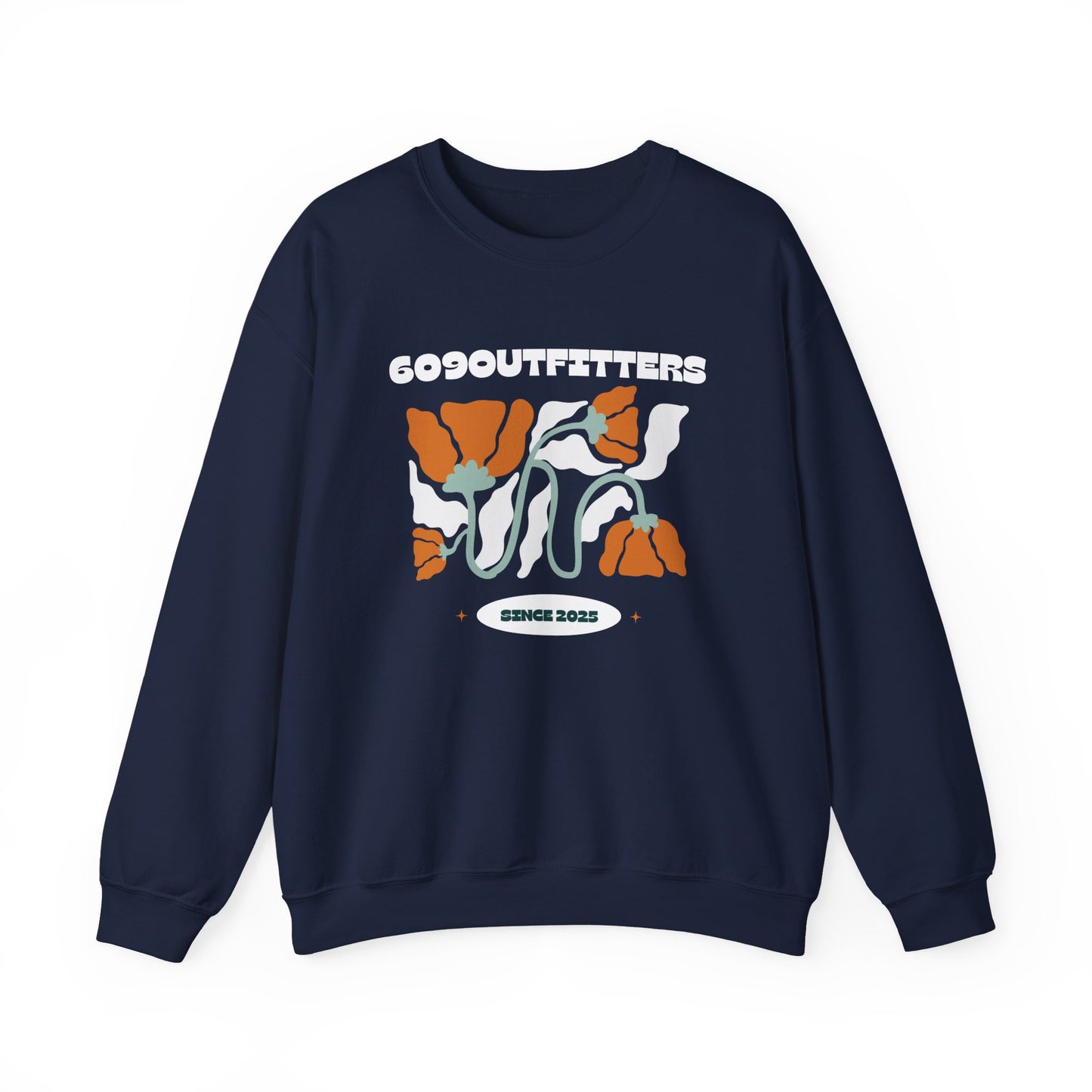 Women's Retro Floral | Crewneck Sweatshirt