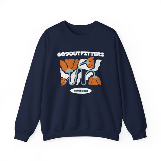 Women's Retro Floral | Crewneck Sweatshirt