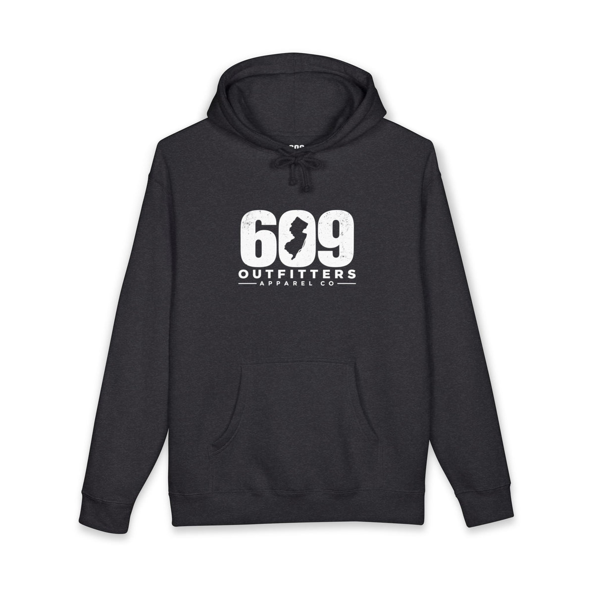 609 Jersey Logo Unisex Heavyweight Hooded Sweatshirt | Gray