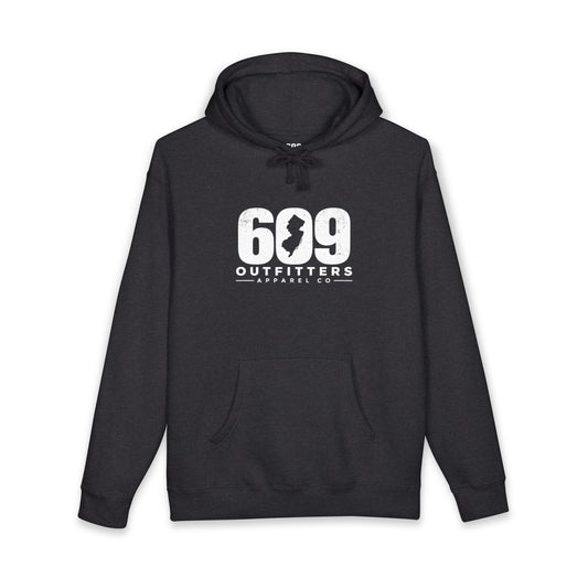 609 Jersey Logo Unisex Heavyweight Hooded Sweatshirt | Gray