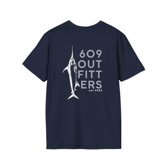 Contemporary Tee | Mens Swordfish Logo Navy