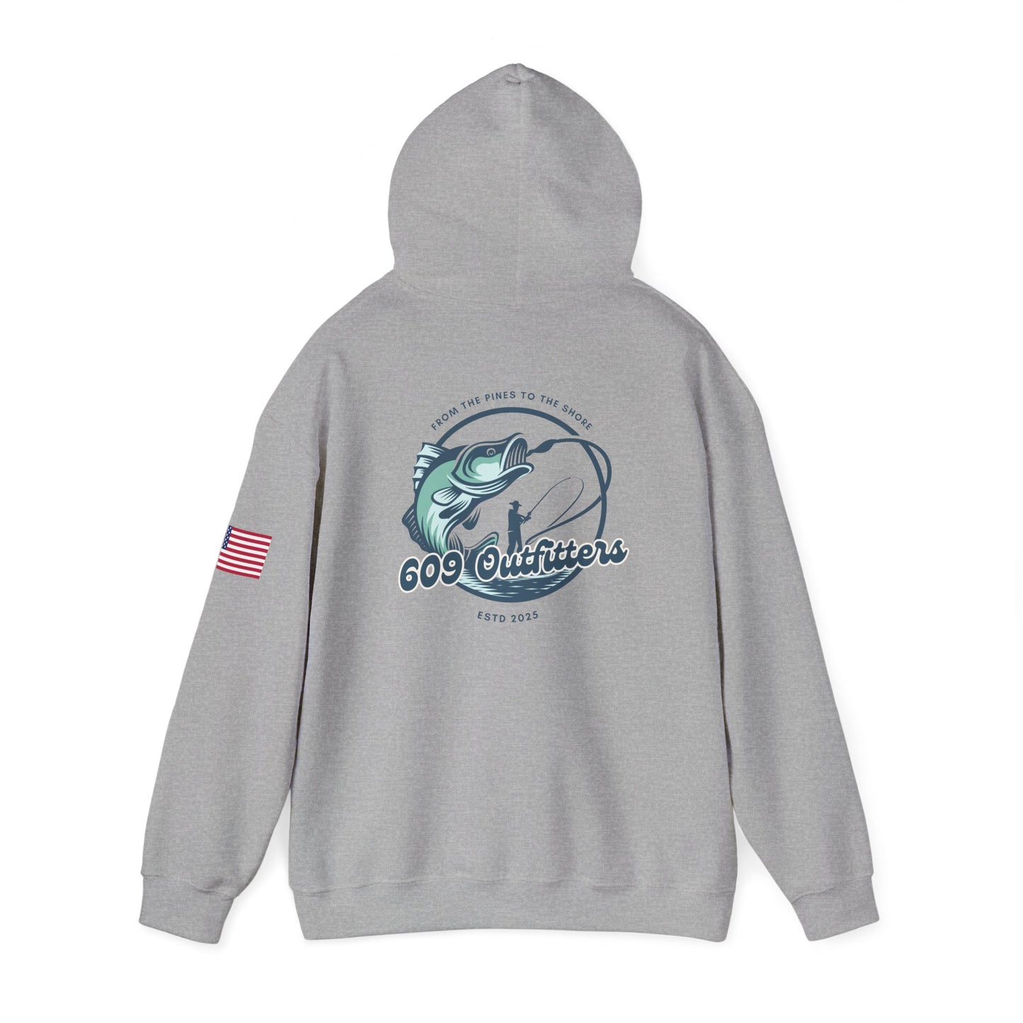 Limited Edition Outdoor Adventure Hoodie | 609 Baiting Lines Gray