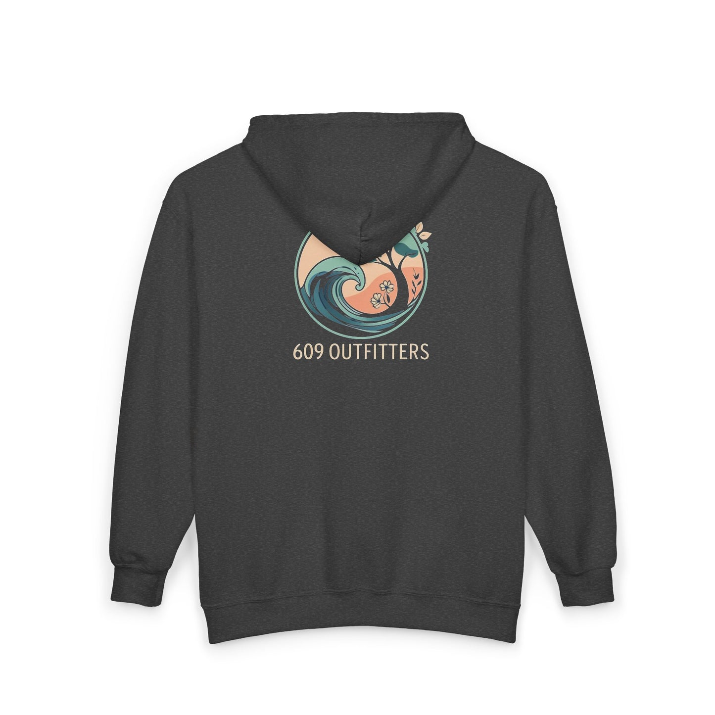 Women's Floral Wave Full Zip Hoodie