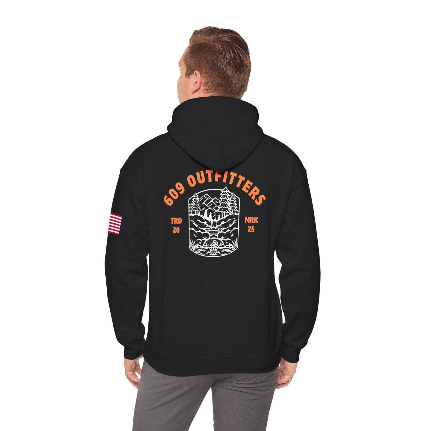 Limited Edition Outdoor Adventure Hoodie | 609 Adventure Logo Black