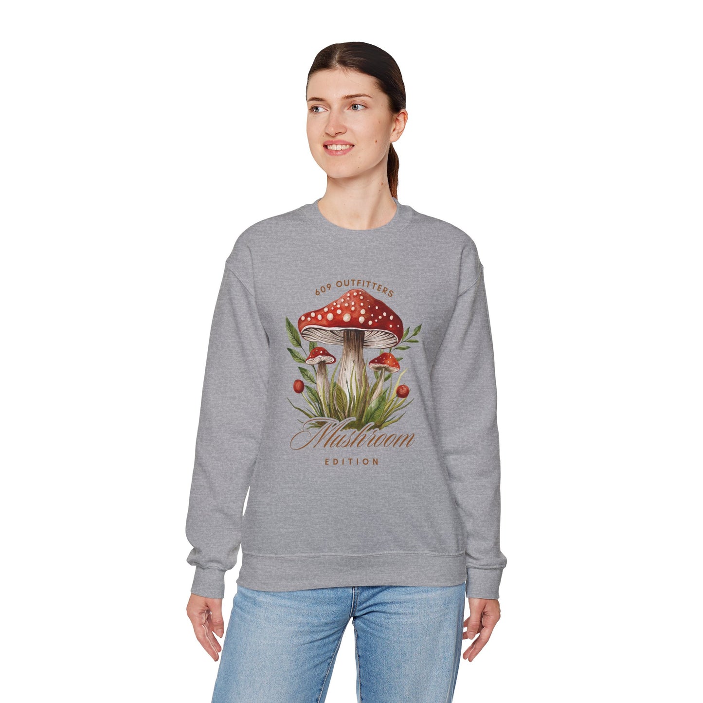 Women's 609 Mushroom Logo Crewneck Sweatshirt