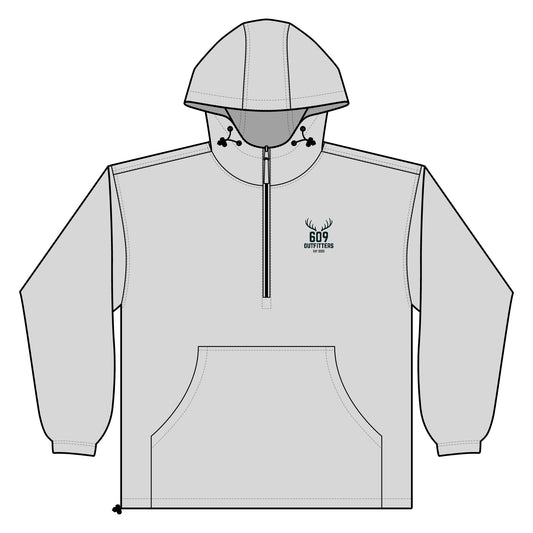 609 Outfitters Unisex Lightweight Quarter-Zip Windbreaker Pullover Jacket
