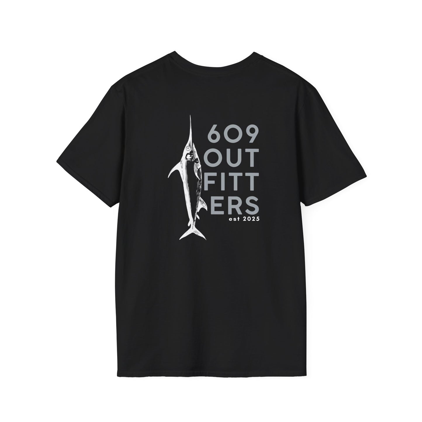 Contemporary Tee | Mens Swordfish Logo Black