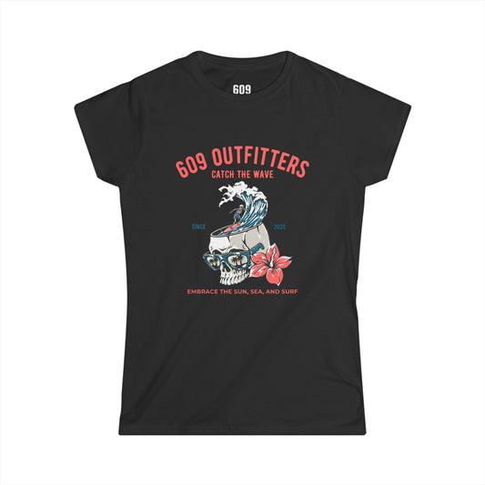 Women's Soft Tee | Catch The Wave Logo | Everyday Wear