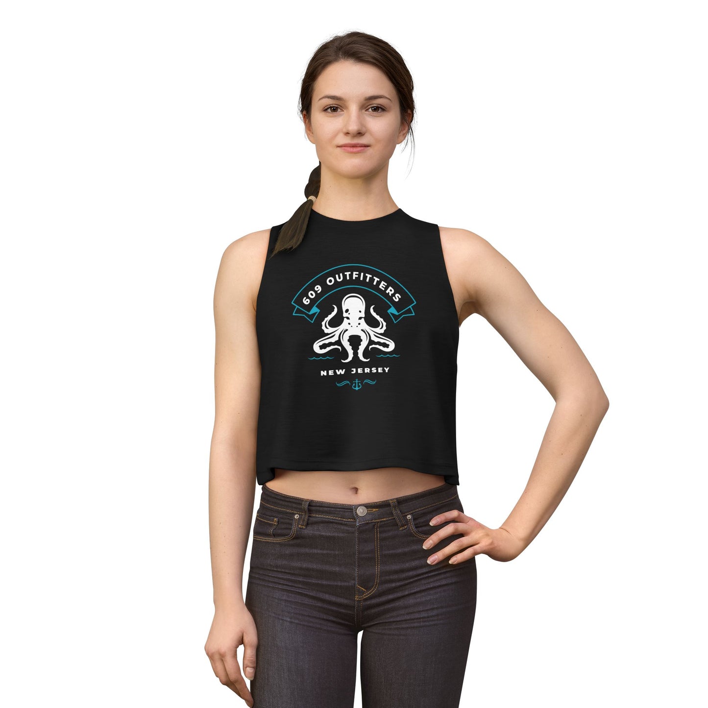 Women's 609 Outfitters Octopus Logo Crop Top