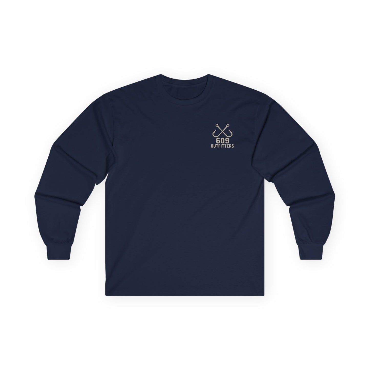 Men's Classic Double Hook Logo Long Sleeve Tee