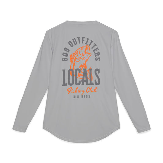609 Locals Fishing Logo | Long Sleeve UV Sun Protection Top Gray